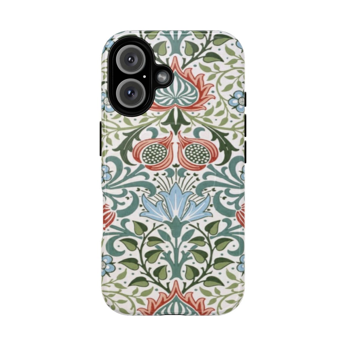 Floral retro design magnetic tough phone cases featuring William Morris artwork