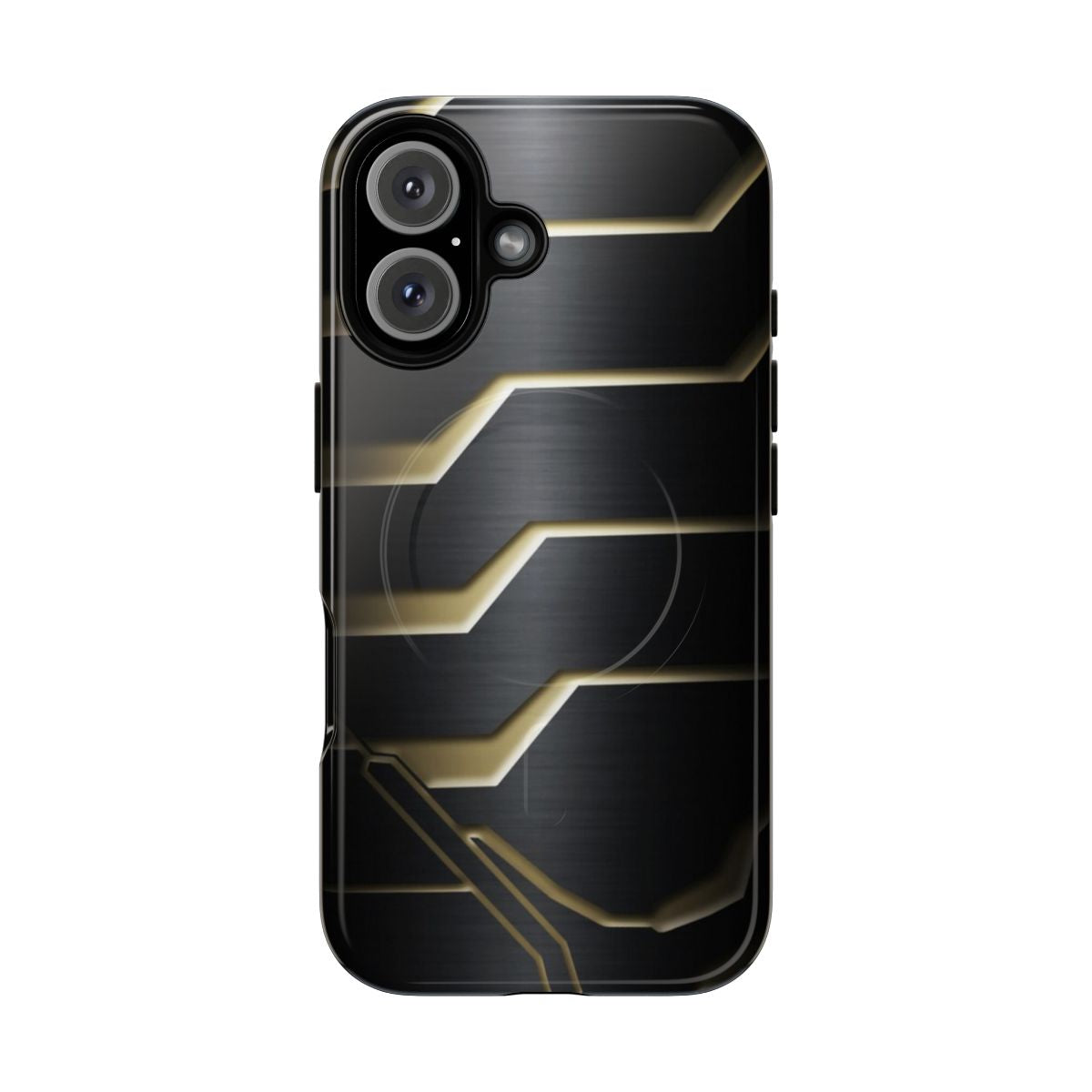 Magnetic tough phone case featuring the Winter Soldier's arm design