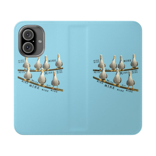 Seagull phone case with a design inspired by the popular Disney Pixar film Finding Nemo