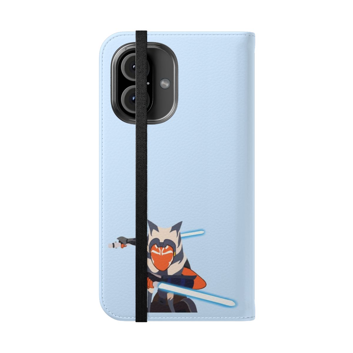 Sci-Fi Phone Case Featuring Ahsoka Tano from Star Wars: The Clone Wars - Folded Front