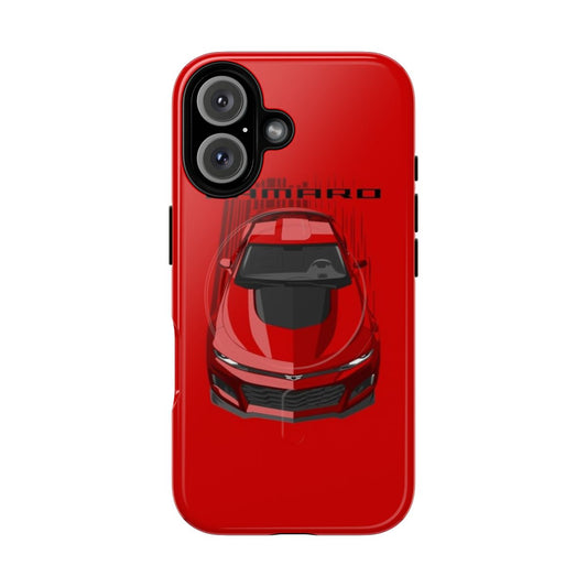 Chevrolet Camaro inspired dark transparent and multicolor magnetic tough phone case