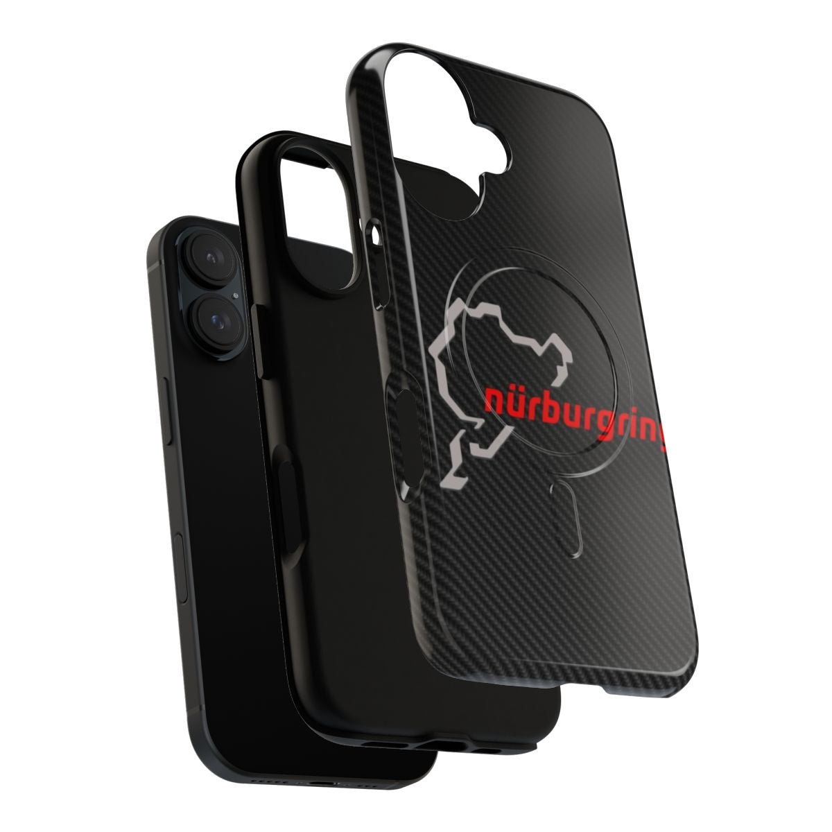 Nürburgring Nordschleife-inspired carbon magnetic tough phone case - Layers