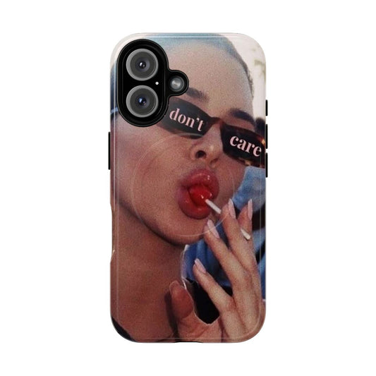 Sleek lollipop-inspired phone case with a trendy vogue aesthetic