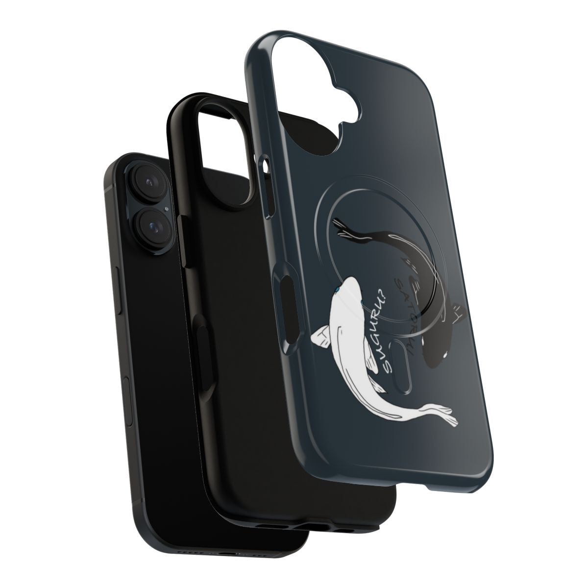 Jujutsu Kaisen inspired phone case with koi fish design - Layers