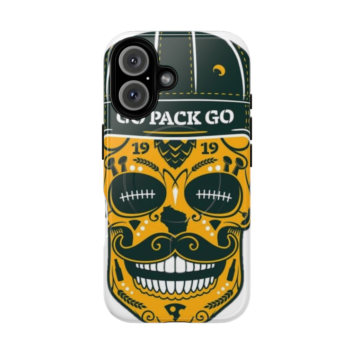 Green Bay Packers Skull Phone Case