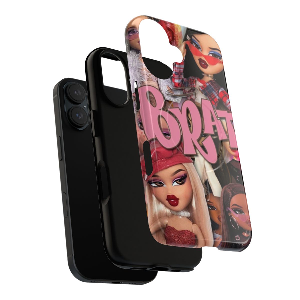 Colorful and vibrant Bratz-inspired magnetic phone case with a nostalgic 2000s aesthetic. - Layers