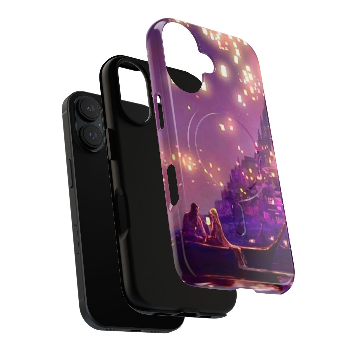 A glowing castle-inspired magnetic tough phone case with a trendy and aesthetic design - Layers