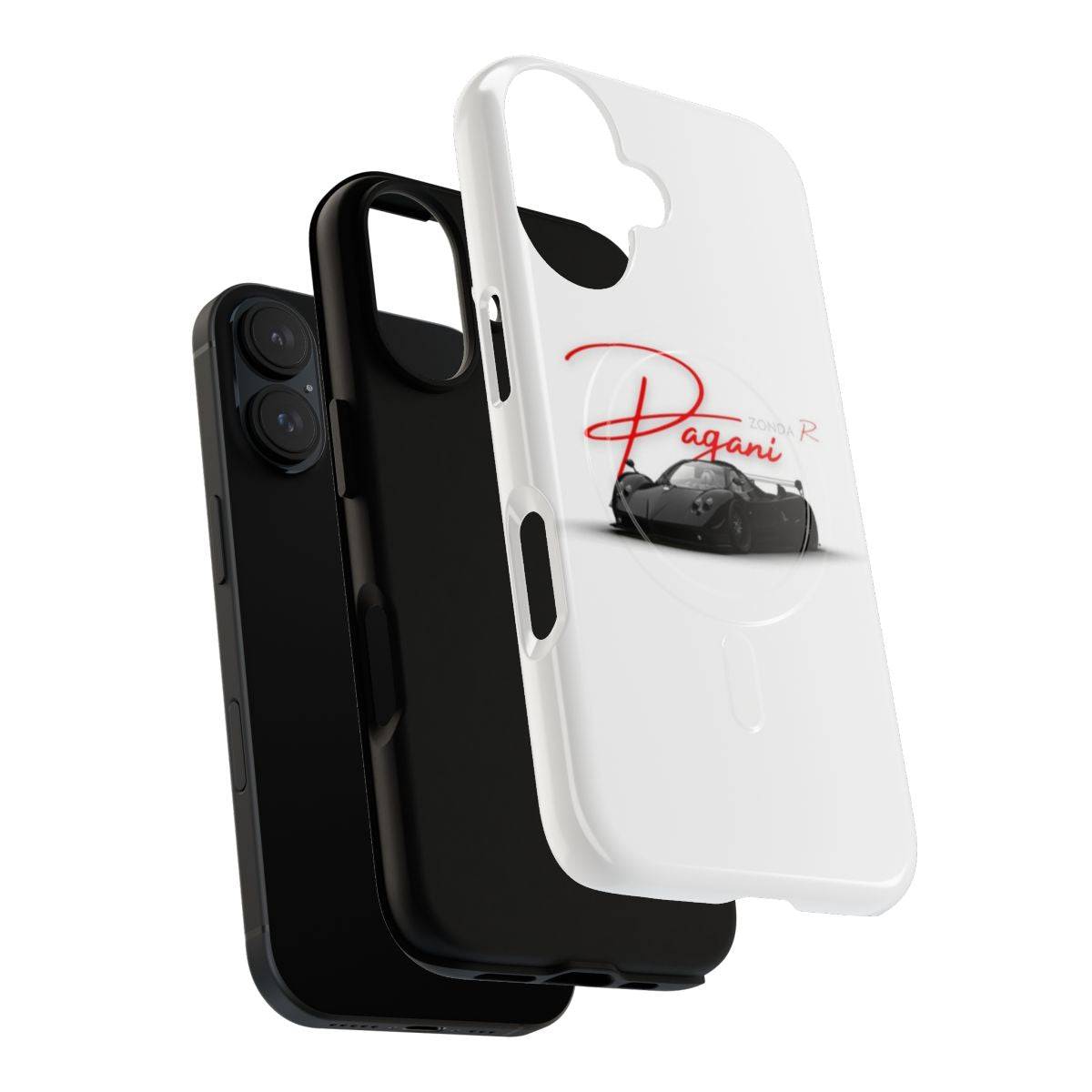 Magnetic tough phone case featuring a high-performance car design - Layers