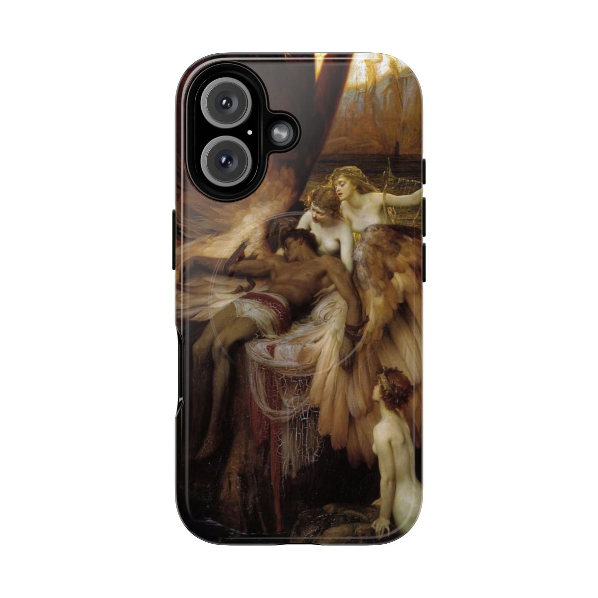 Magnetic tough phone case with the artwork "The Lament for Icarus" by Herbert James Draper