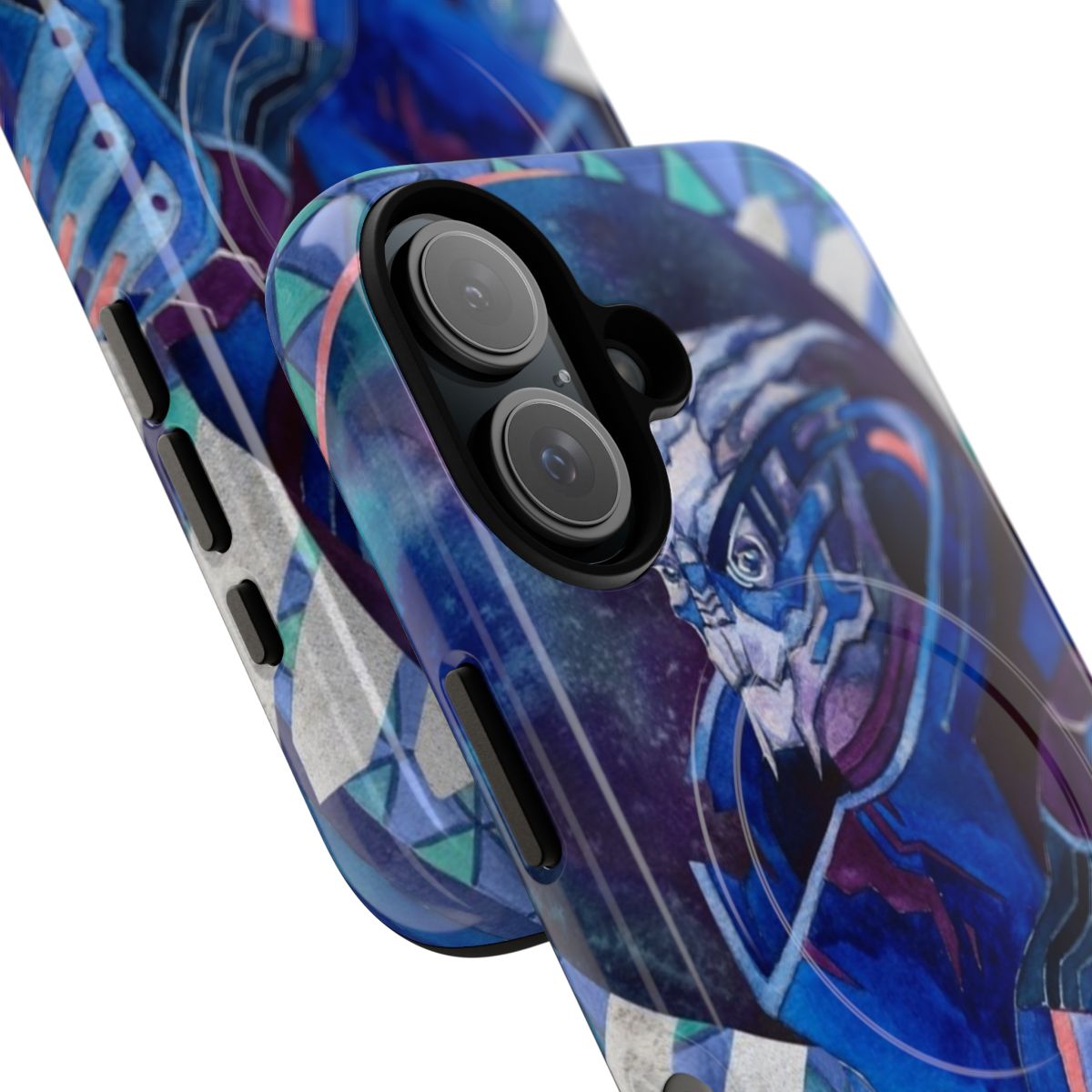 Mass Effect Garrus Vakarian Turian Portrait Phone Case - Detail