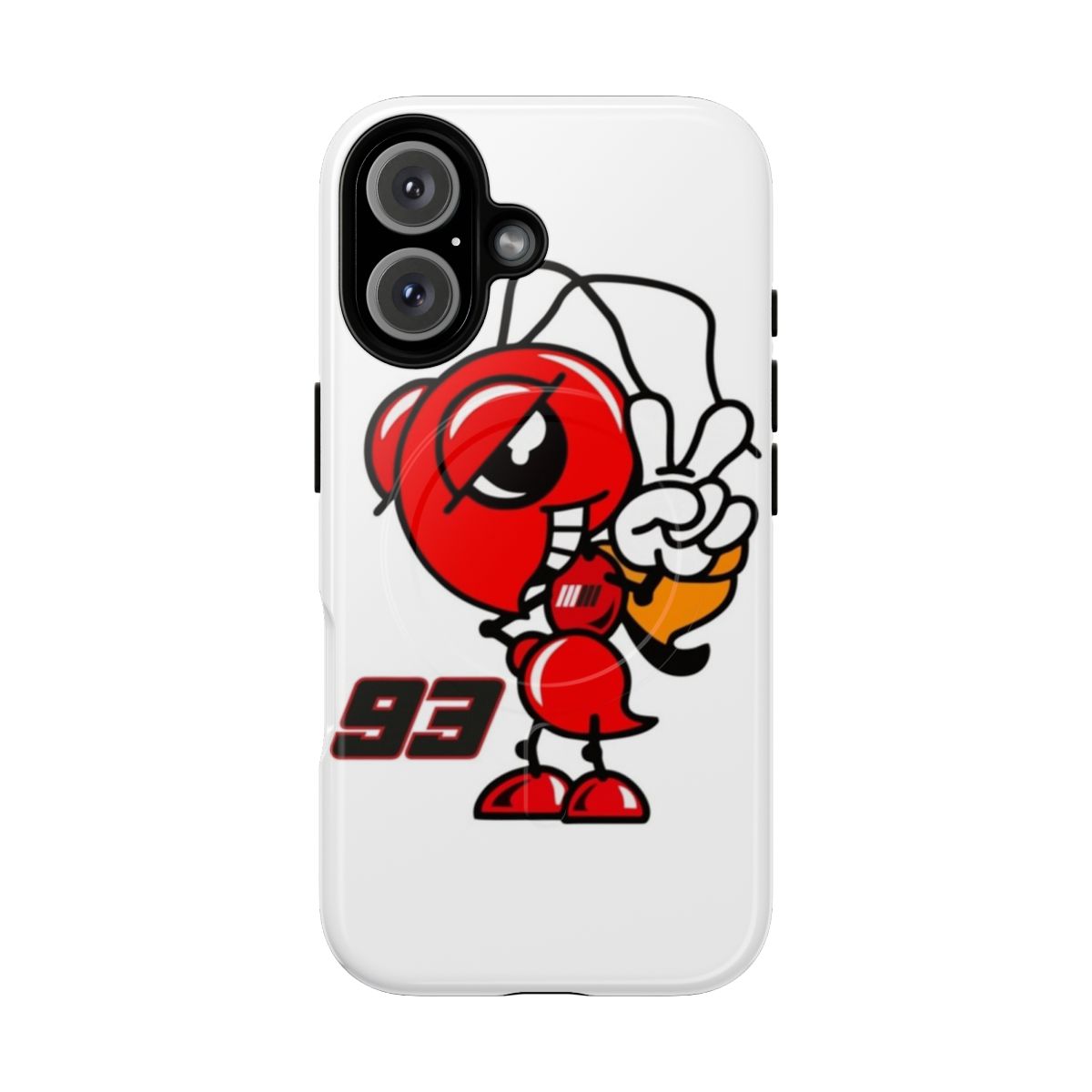 Motorcycle Racing Phone Case with Marc Marquez Graphic