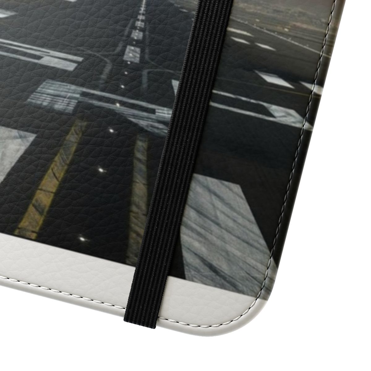 Airplane Takeoff Flip Cover Phone Case for aviation enthusiasts - Close Up