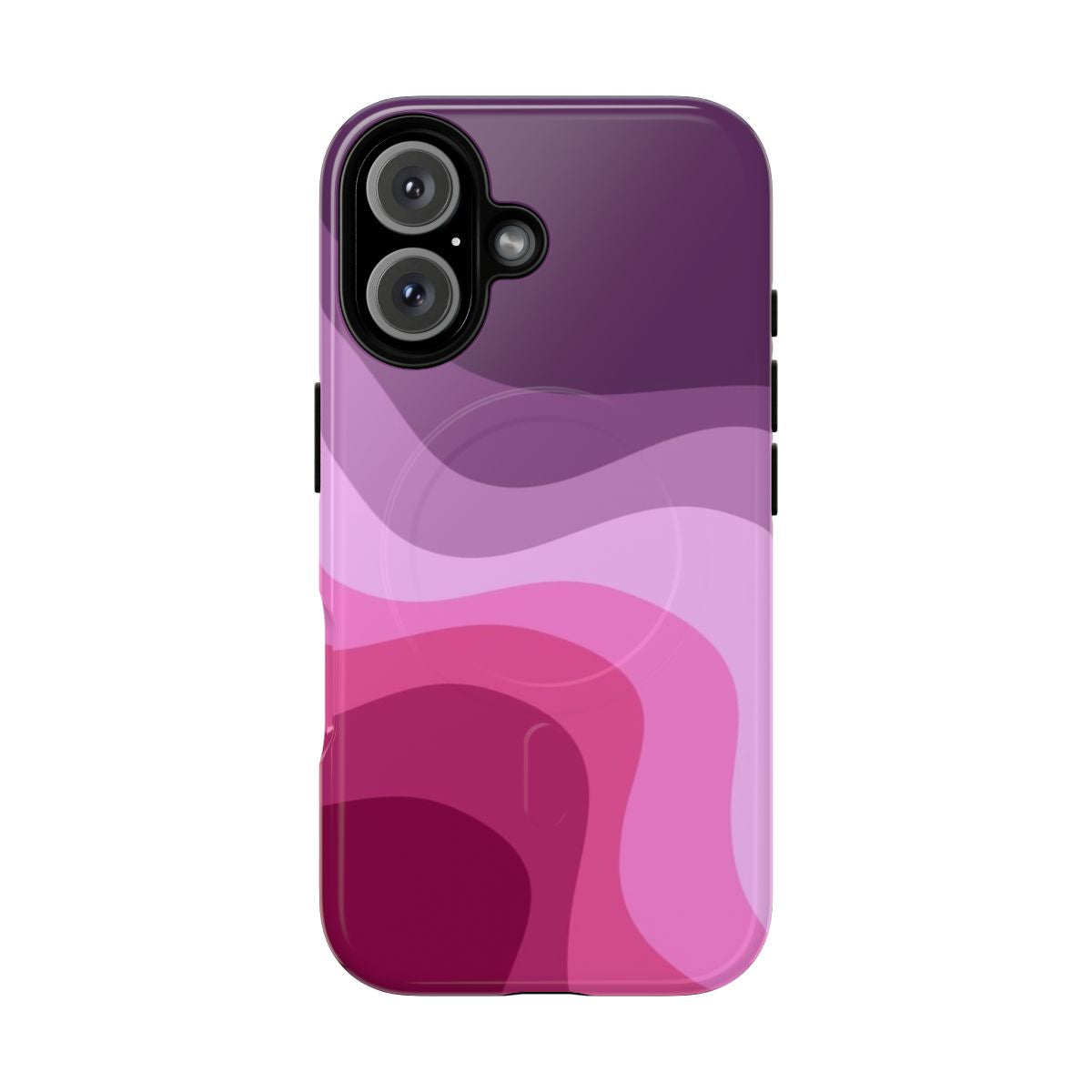 Retro waves pattern abstract geometric minimalist phone case