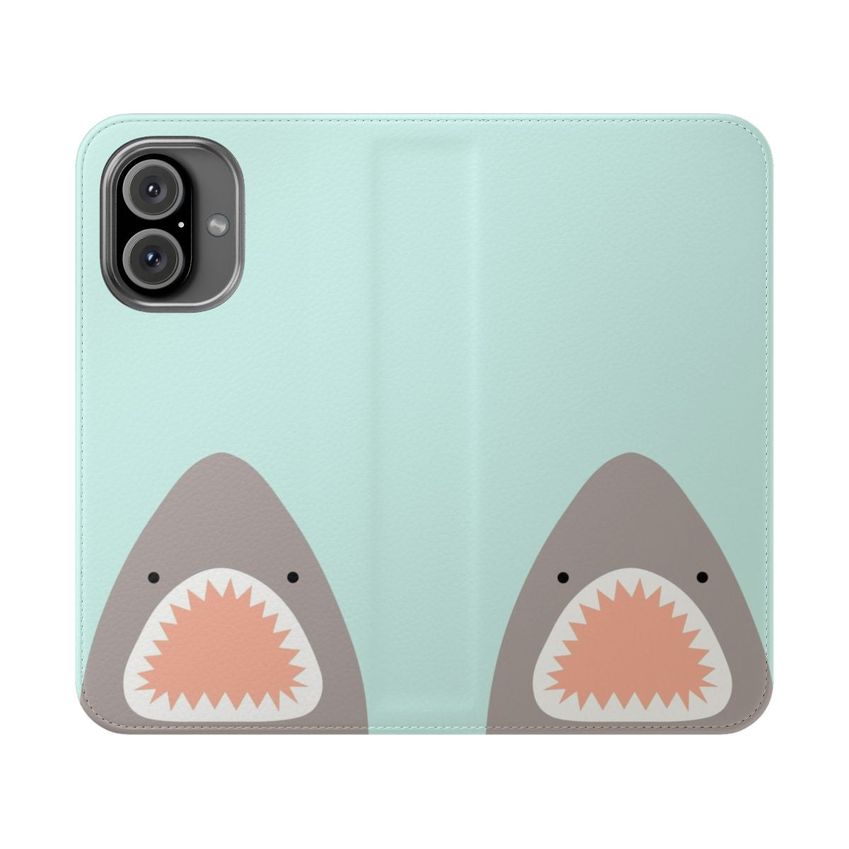 Colorful shark pattern phone case with a playful, nature-inspired design.