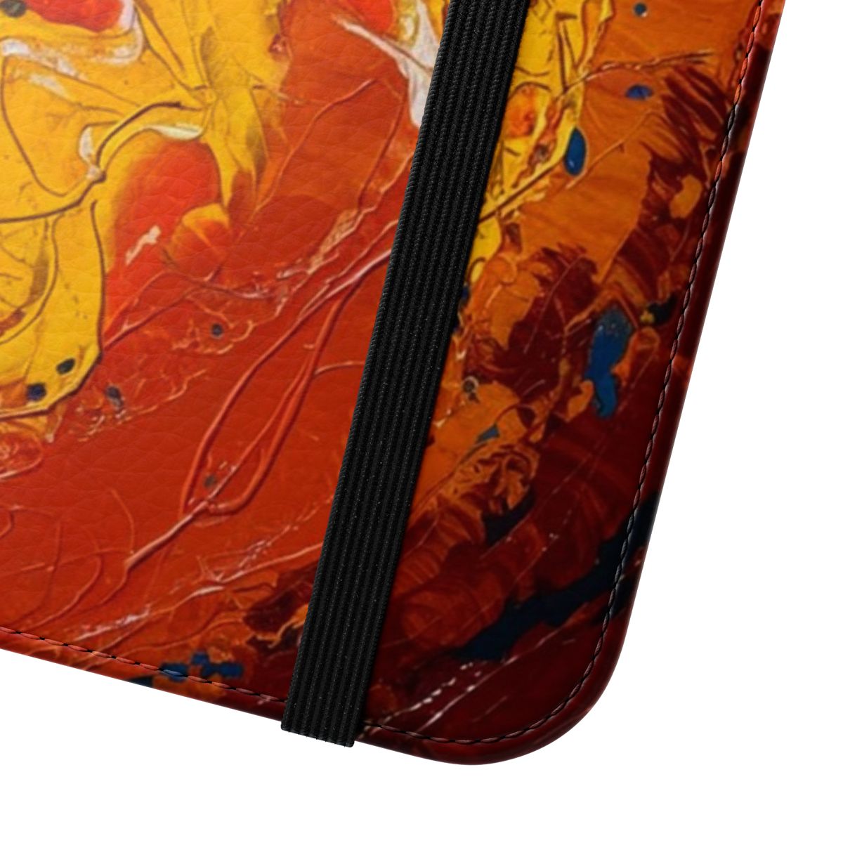 Fiery burst abstract art design phone case cover - Close Up