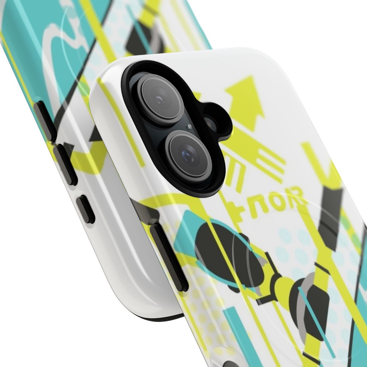 Splatoon inspired phone case with magnetic tough design - Detail