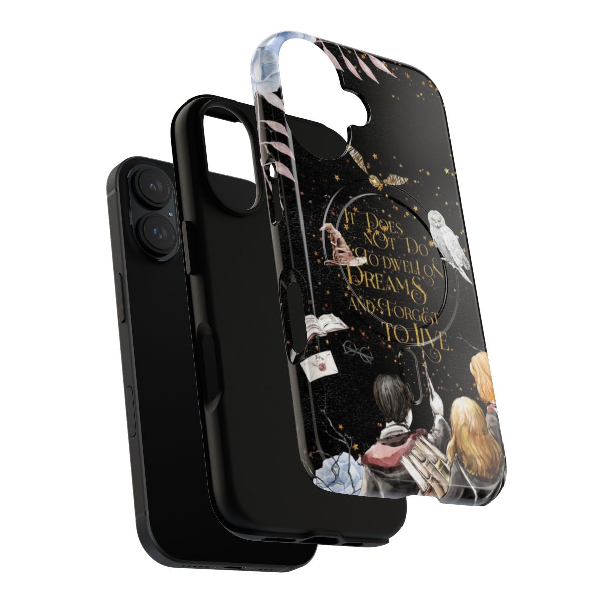 Magnetic tough phone case with a Harry Potter-themed "To Dwell on Dreams" design - Layers