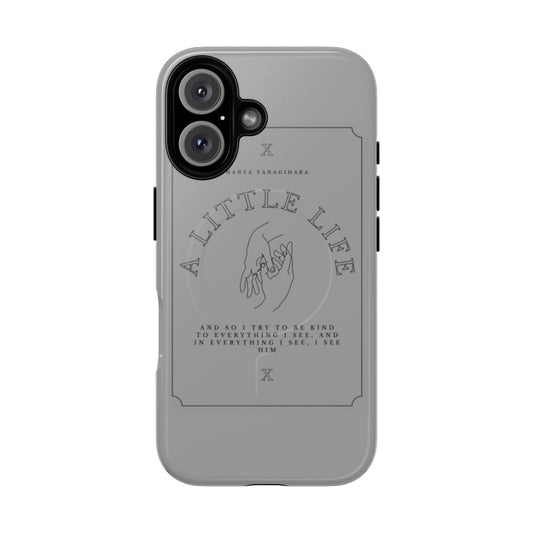 Magnetic tough phone case design inspired by the literary fiction novel A Little Life by Hanya Yanagihara