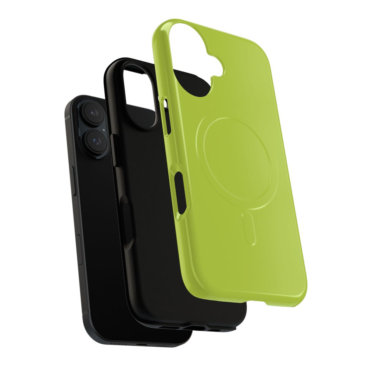 Vibrant lime green pantone color abstract graphic design phone case - Layers