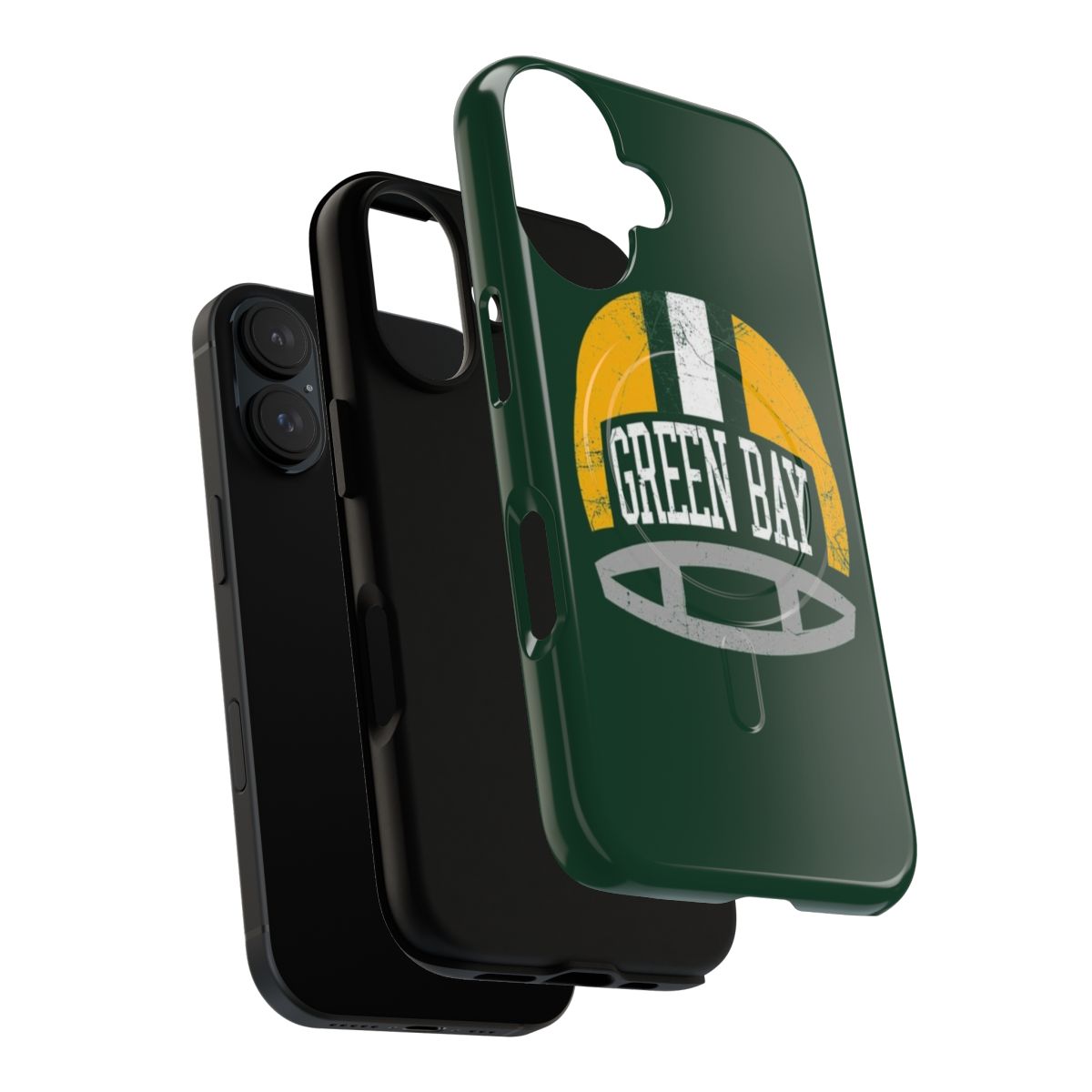 Vintage-style Green Bay Packers helmet design on a tough phone case. - Layers