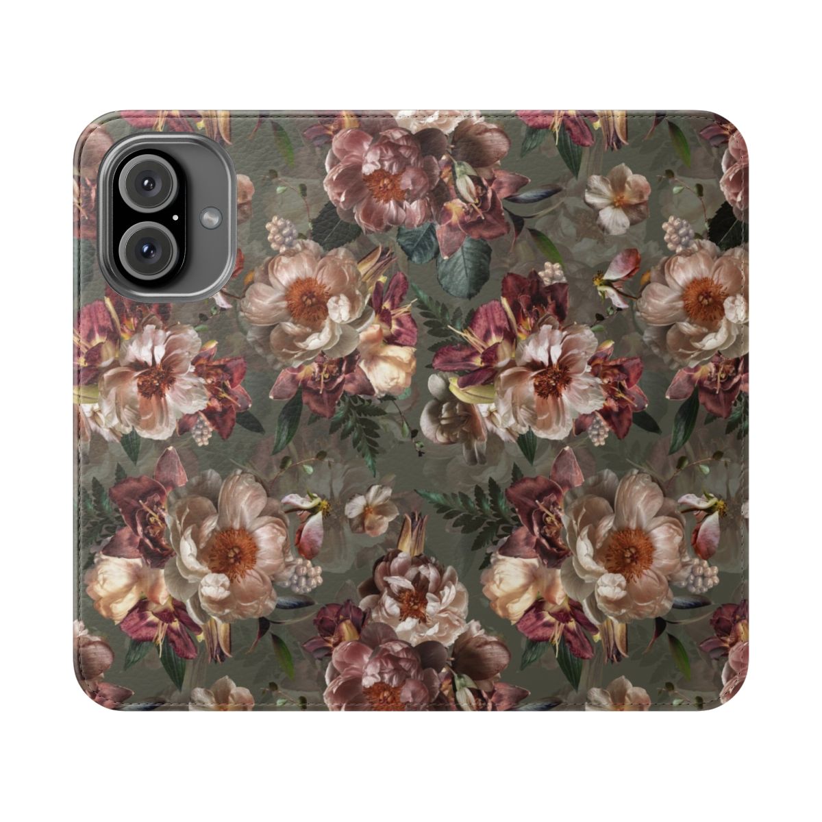 Vintage botanical garden floral pattern phone case