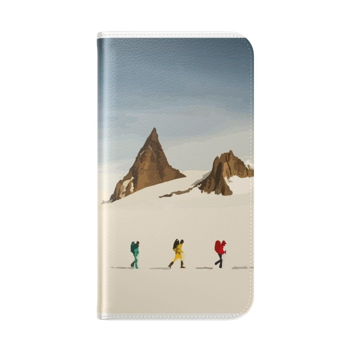 Vector Expedition Phone Case with North Face design for outdoor activities like climbing, mountaineering, and exploring nature. - Folded Back