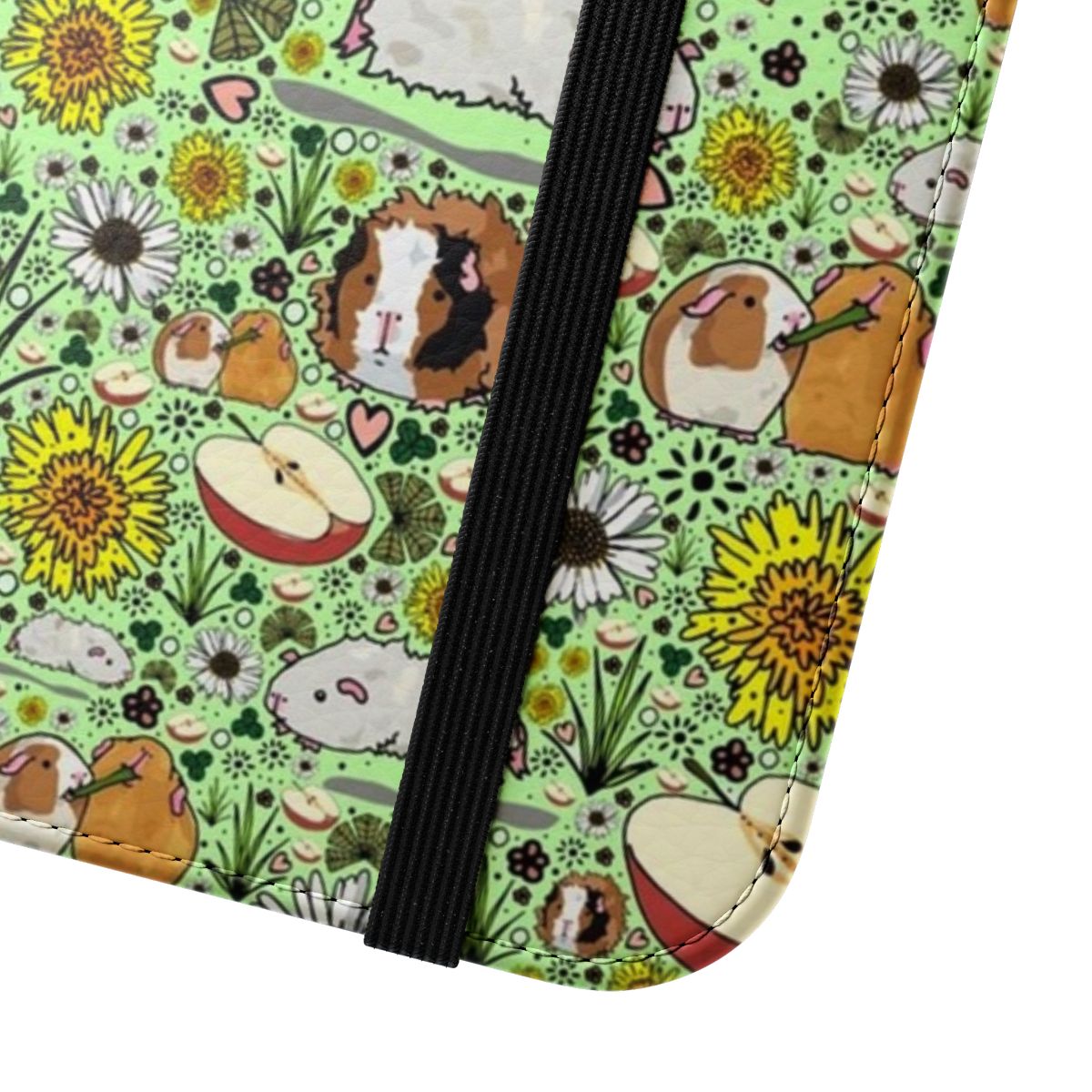 Vibrant and stylish guinea pig themed phone case cover - Close Up