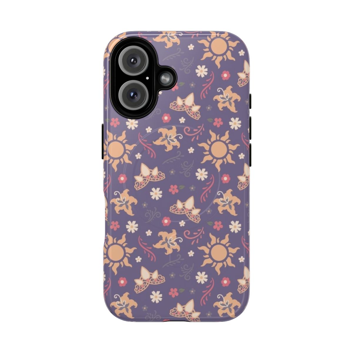 Magnetic tough phone case with princess kingdom and magical design