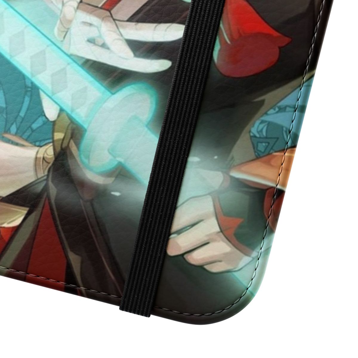 Anime-style phone case featuring Kaedehara Kazuha, a character from the popular game Genshin Impact - Close Up