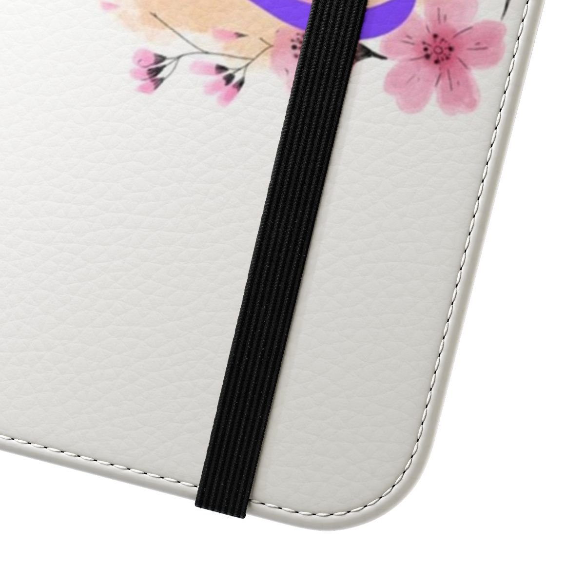 Personalized phone case with elegant letter L initial design - Close Up