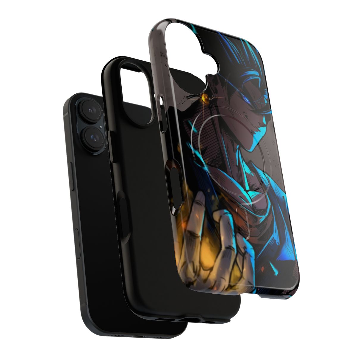 Vegito-inspired magnetic tough phone case with dragon ball design - Layers