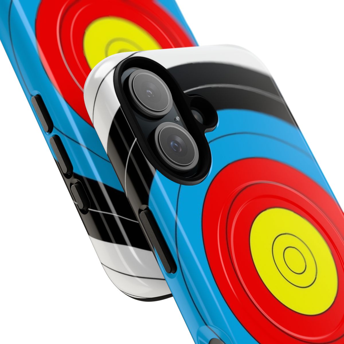 Archery target-themed magnetic tough phone case - Detail