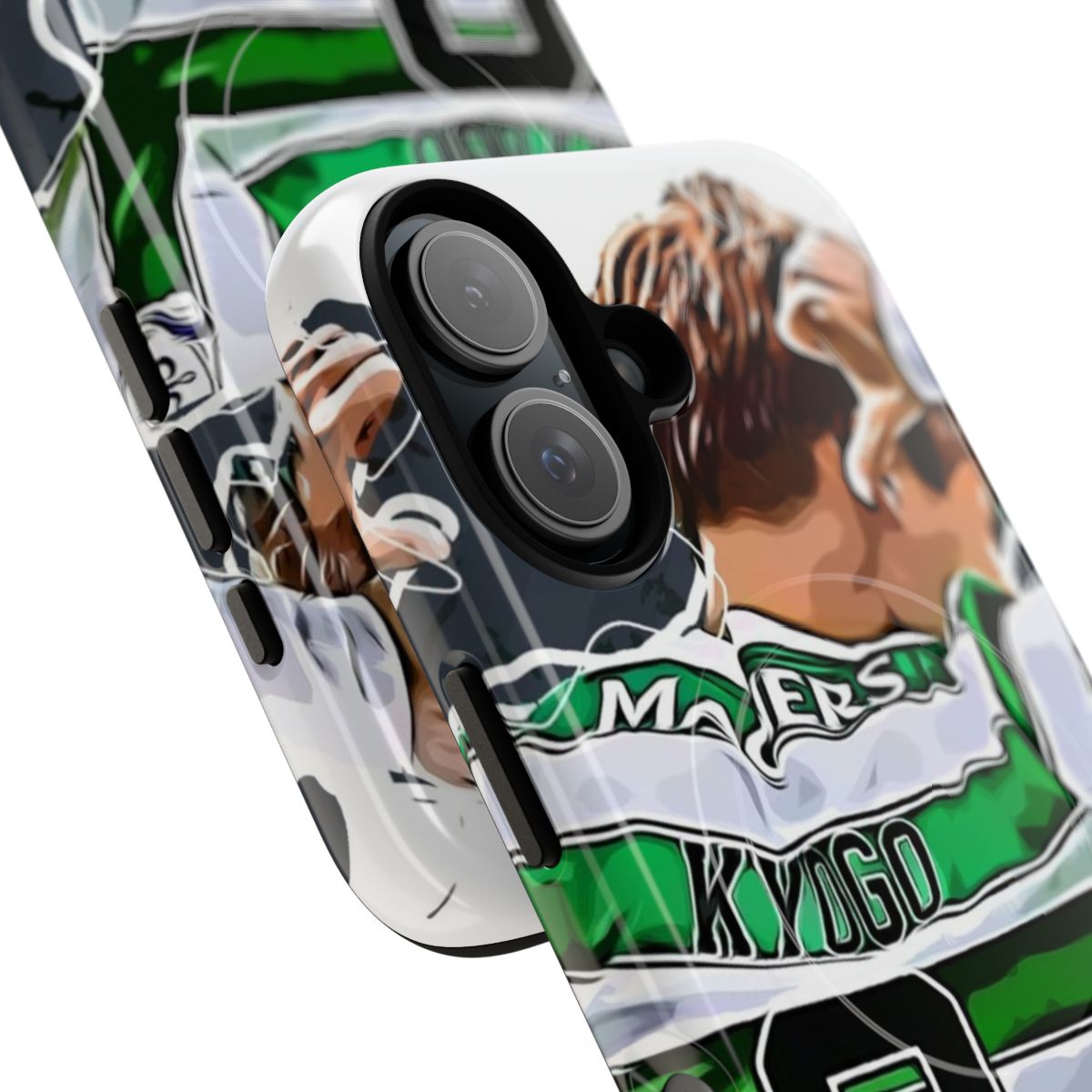 Magnetic Tough Phone Case featuring Celtic FC player Kyogo Furuhashi - Detail