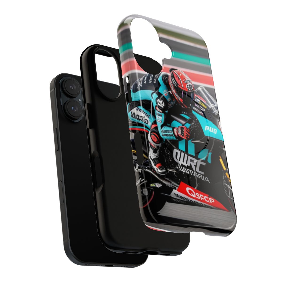 Protective motogp quartararo magnetic phone case - Layers