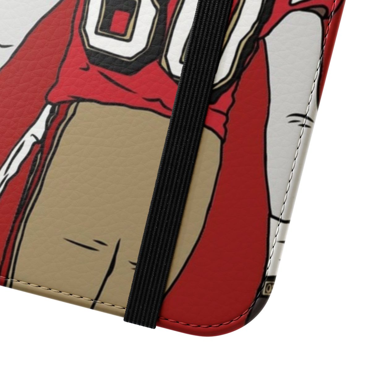 Commemorative Jerry Rice inspired flip cover phone case for sports fans - Close Up