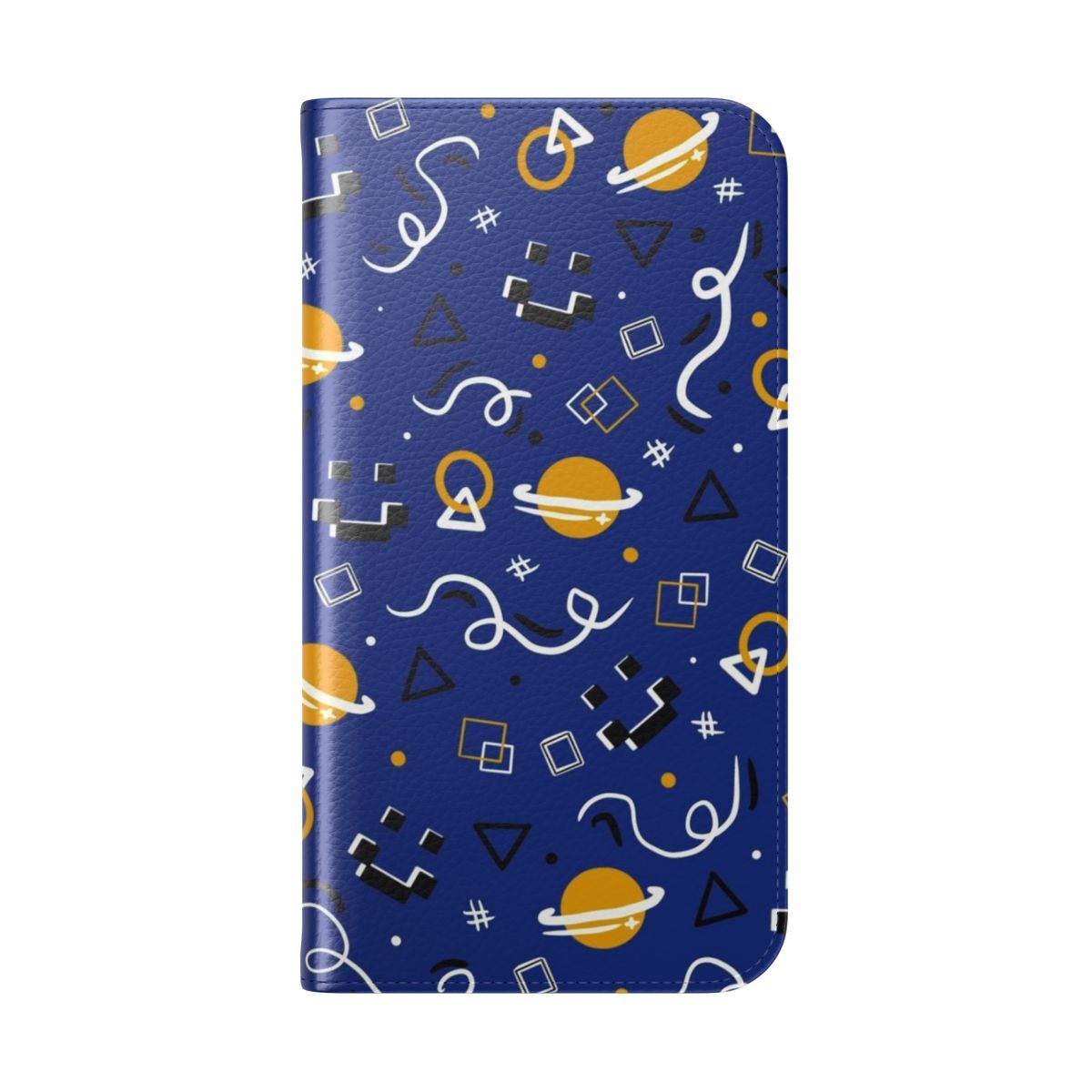 Quackity-inspired arcade carpet design flip phone case - Folded Back