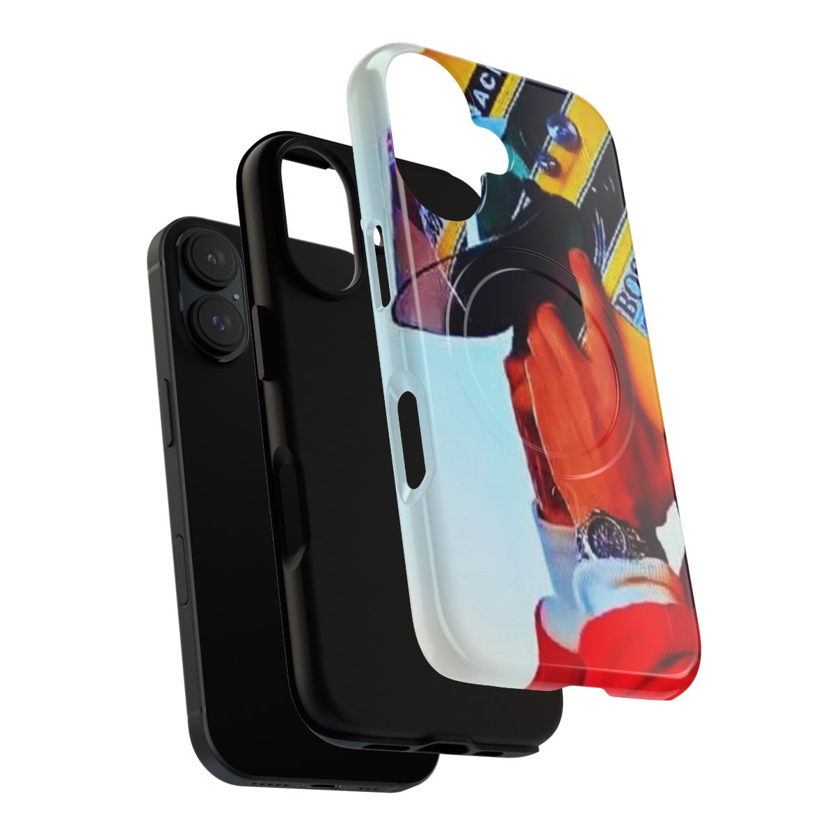 Ayrton Senna-inspired magnetic tough phone case with a stylish wallpaper design - Layers