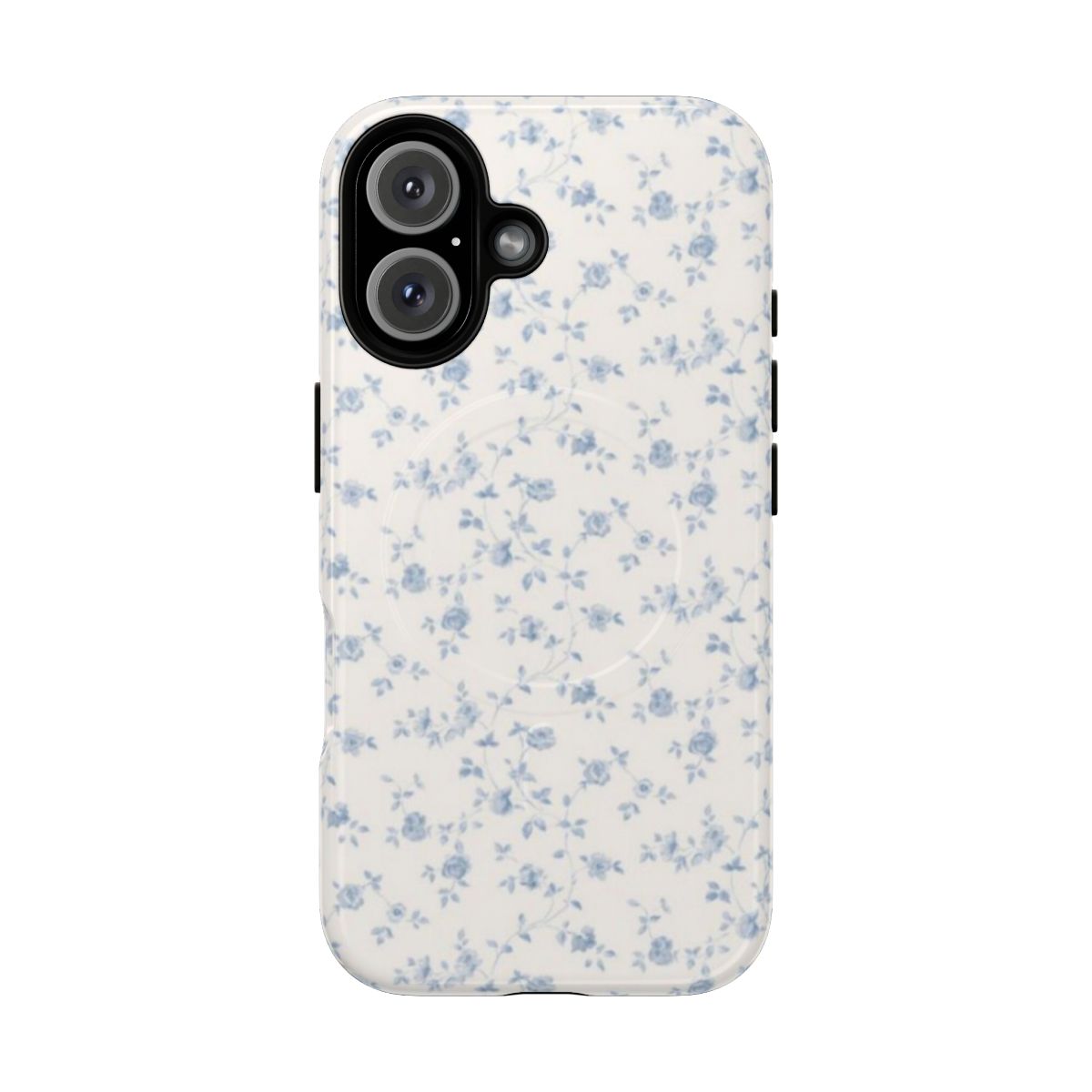 Coquette-inspired floral pattern magnetic tough phone case