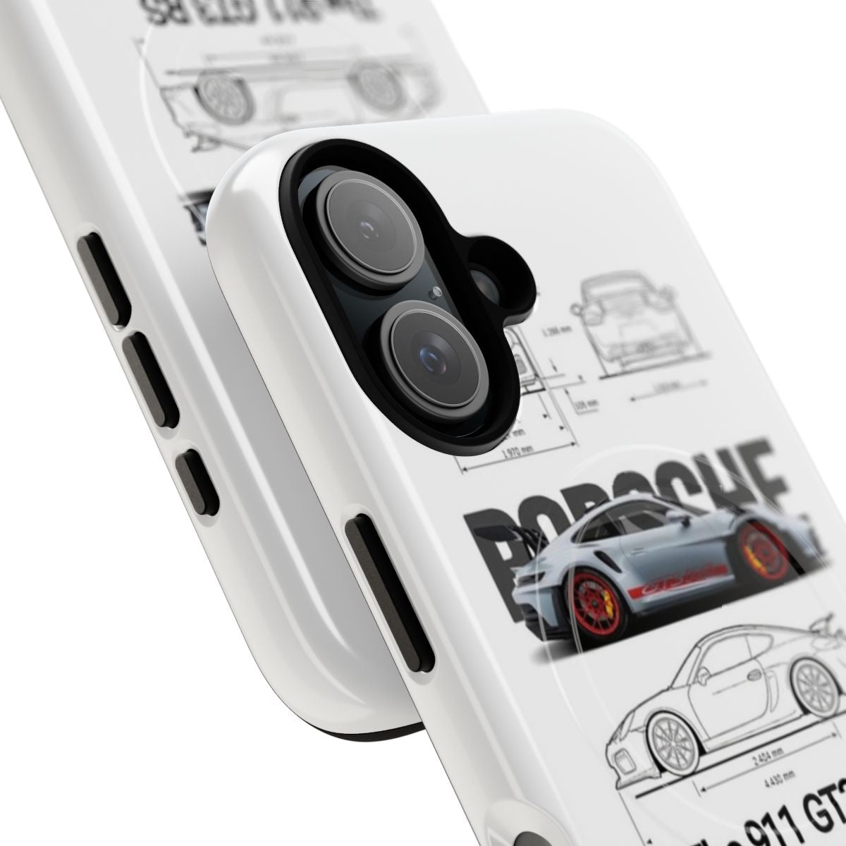 Premium magnetic tough case for Porsche smartphones - Detail