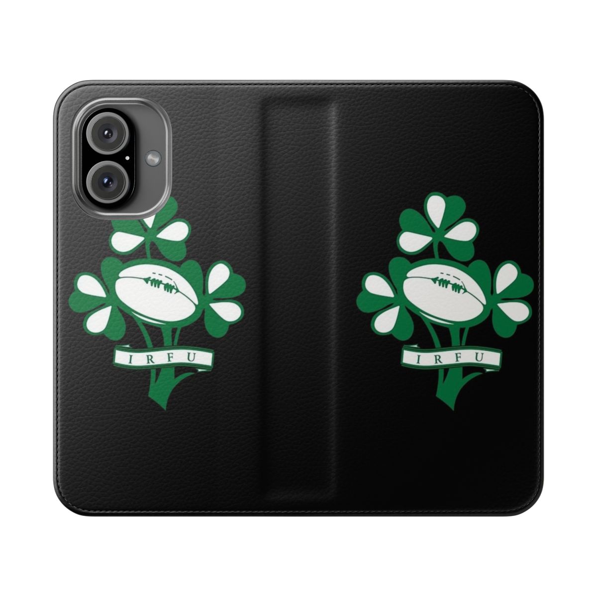 Sleek and durable phone case cover featuring an Ireland rugby union inspired design.