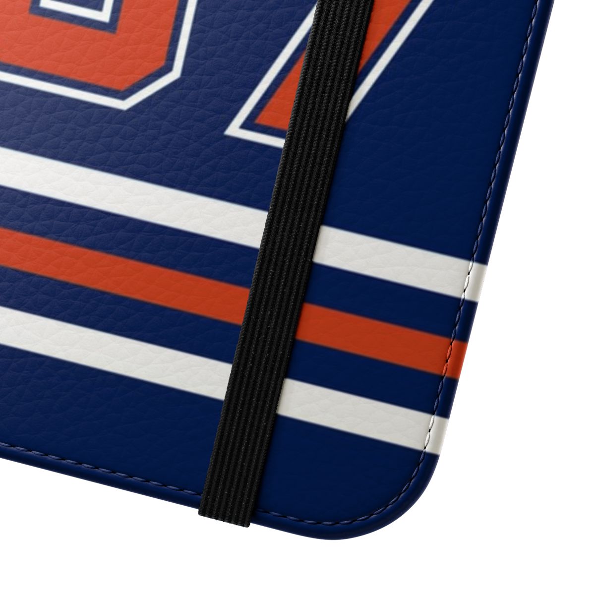 Oilers-Themed Phone Case with Connor McDavid Jersey Design - Close Up