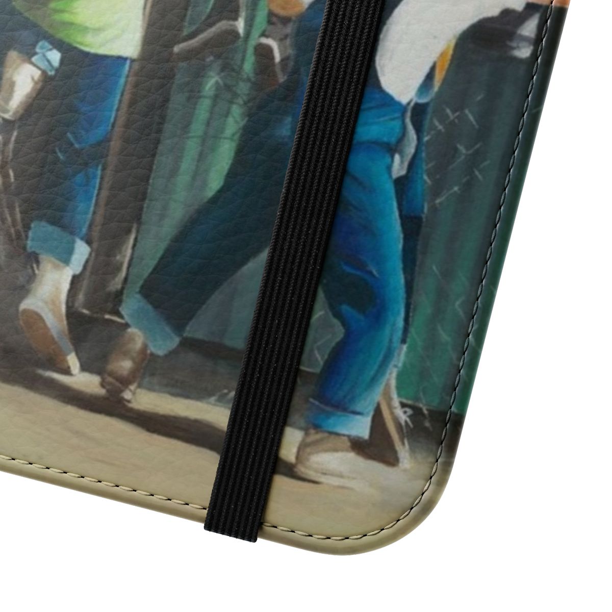 Retro baseball-themed acrylic flip phone case inspired by the classic 1950s movie The Sandlot - Close Up