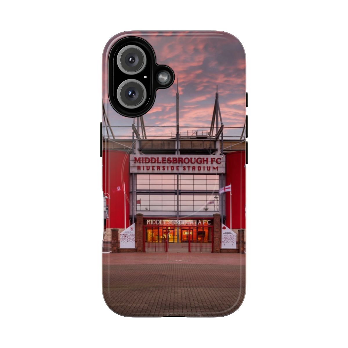 Magnetic tough phone case featuring the iconic Riverside Stadium, home of Middlesbrough FC