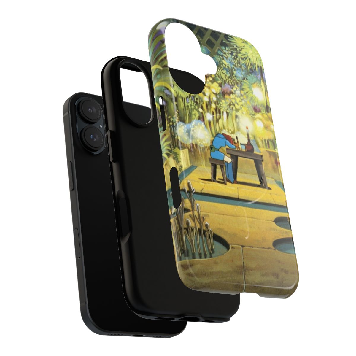 Magnetic phone case featuring Nausicaa from the Studio Ghibli film Nausicaa of the Valley of the Wind - Layers