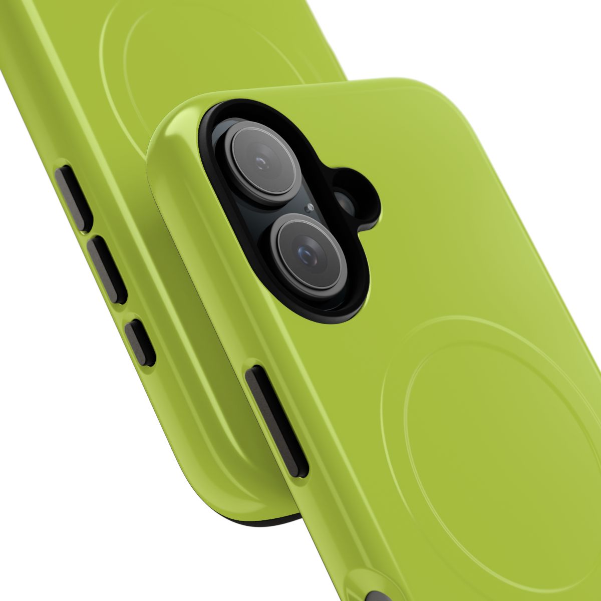 Vibrant lime green pantone color abstract graphic design phone case - Detail