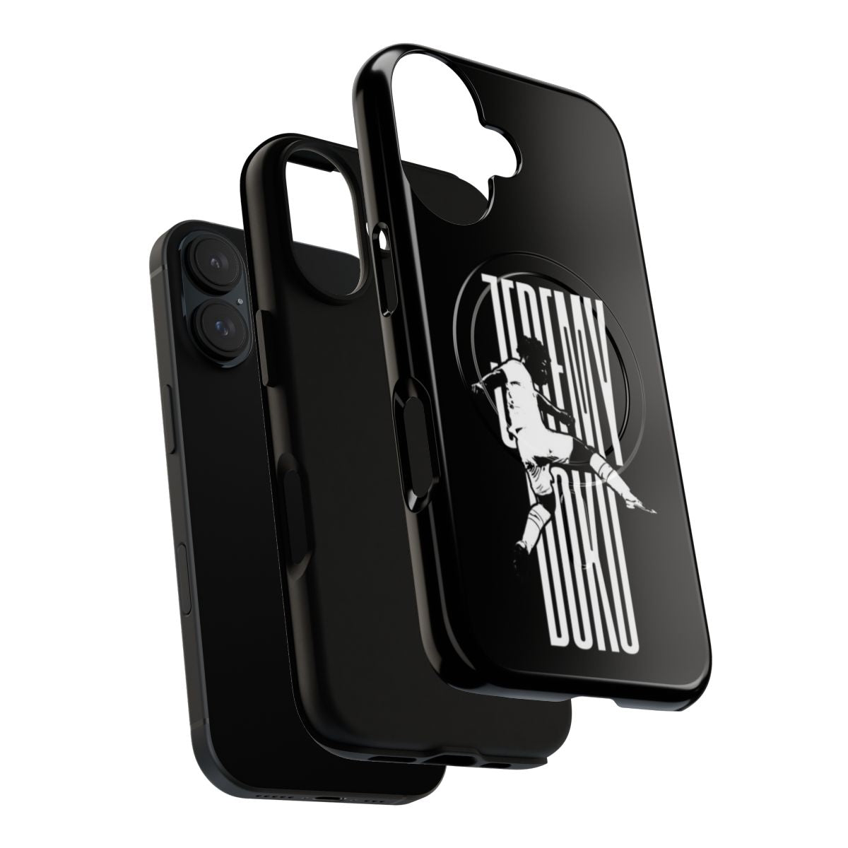 Magnetic tough phone case with Jeremy Doku football design - Layers