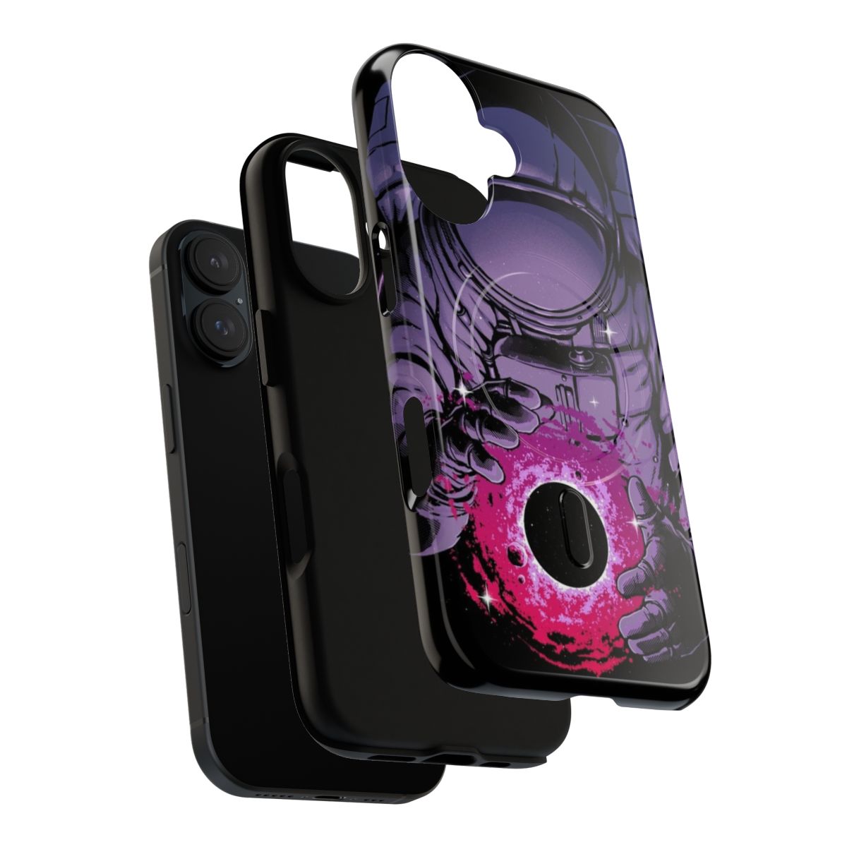 Deep space and galaxy themed magnetic phone case - Layers