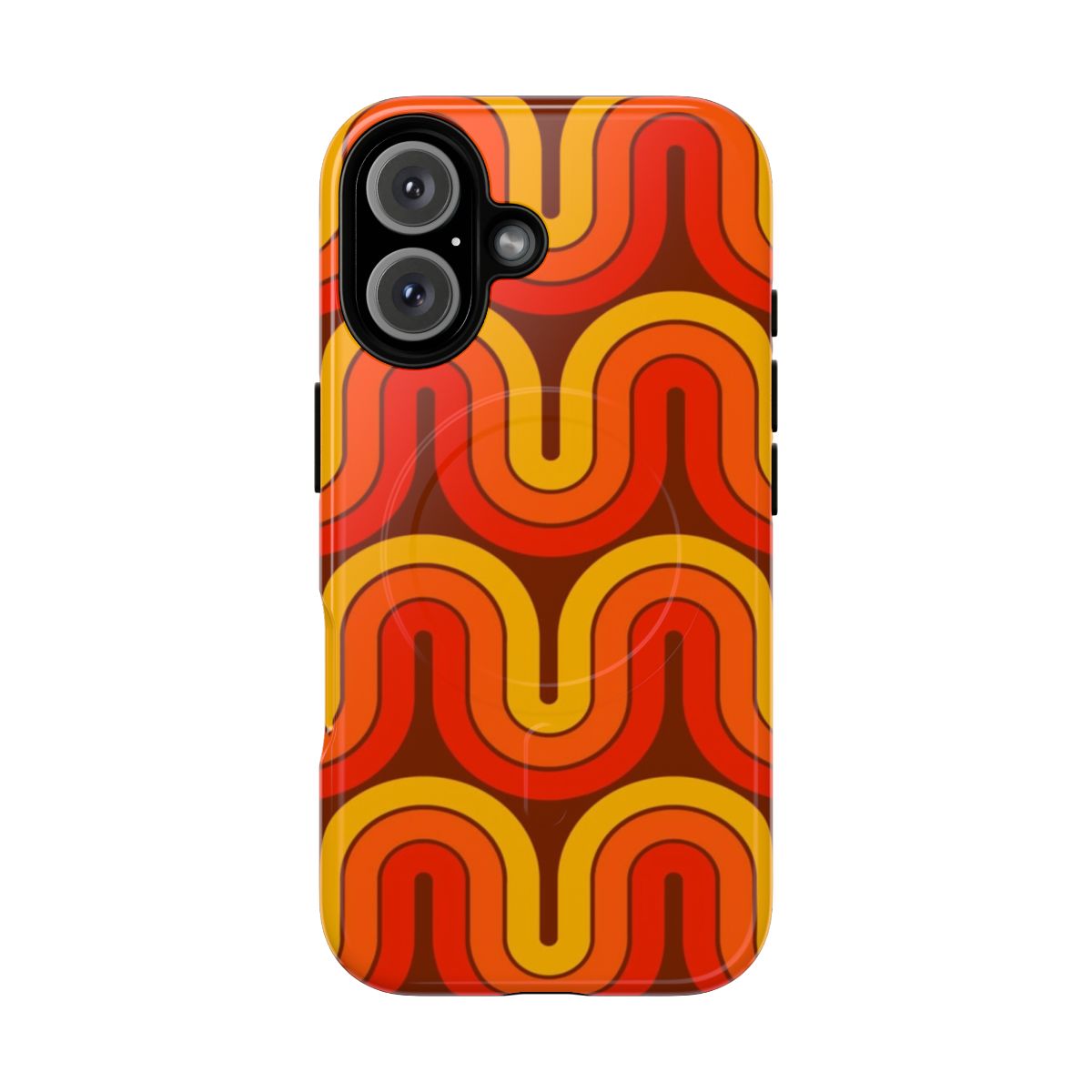 Retro geometric gradient design phone case