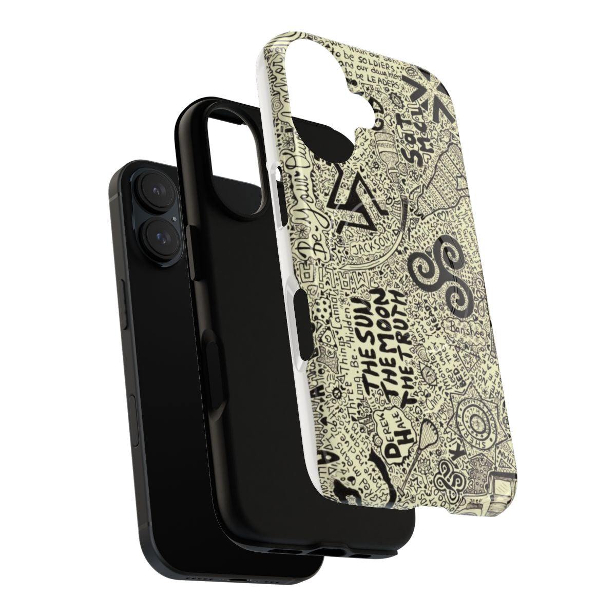 Magnetic phone case with Teen Wolf-inspired design - Layers