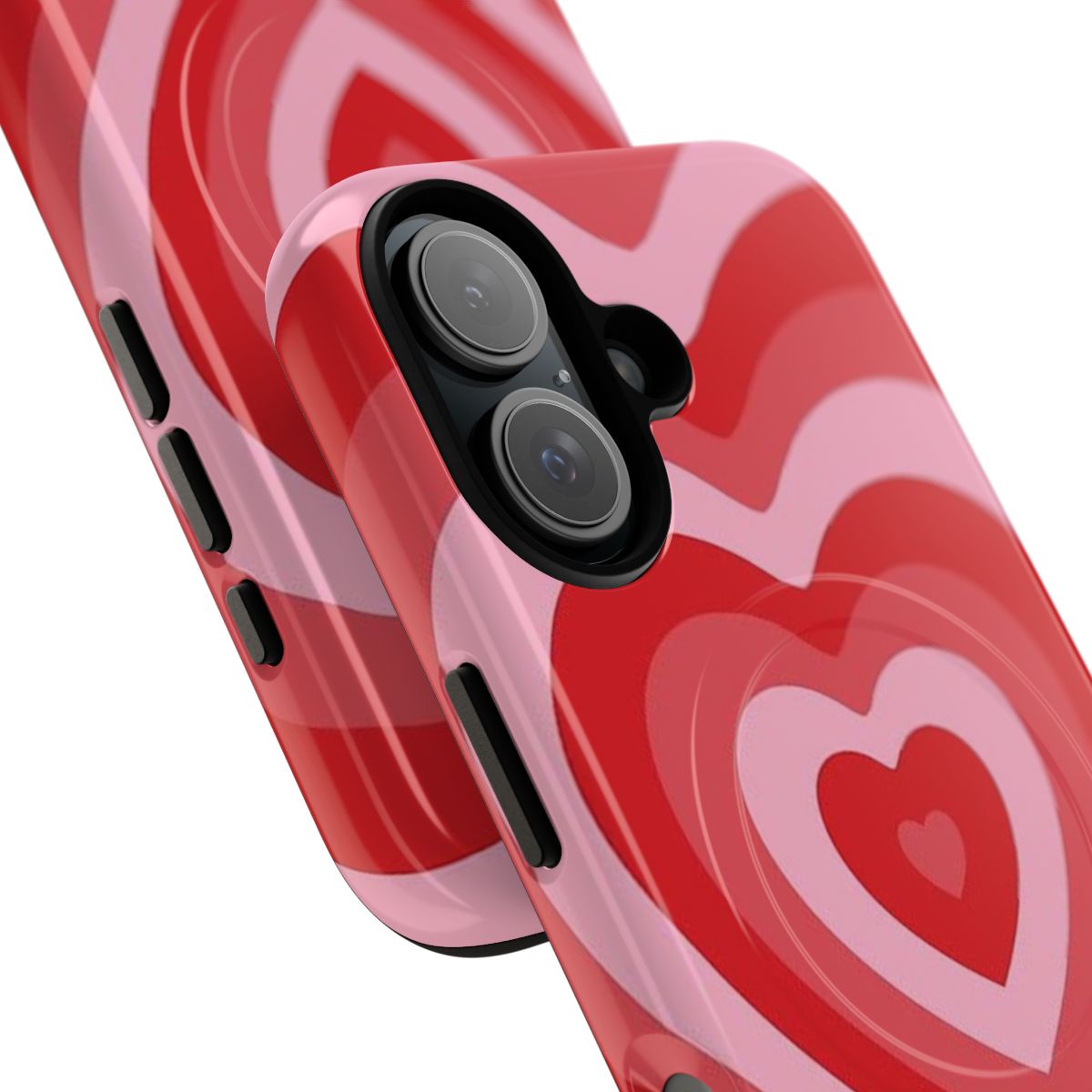 Powerpuff Girls-inspired heart-shaped magnetic tough phone case - Detail